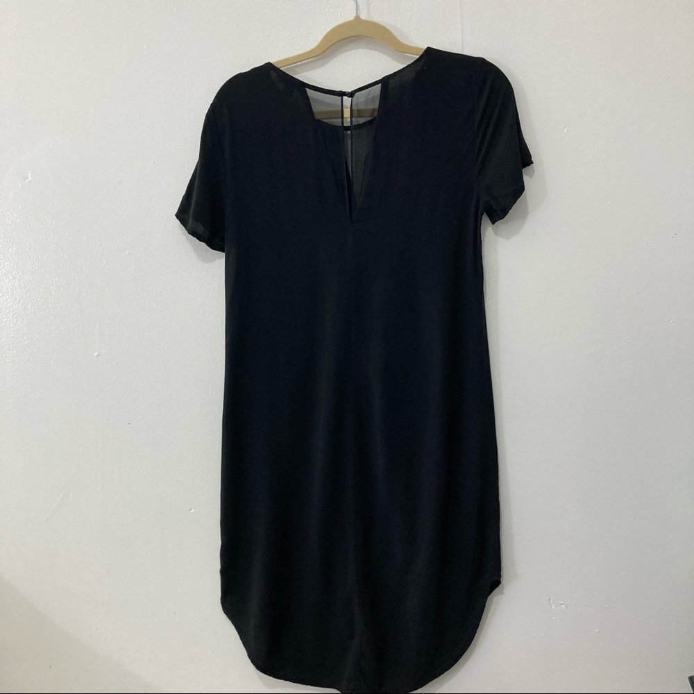 Splendid Black Short Sleeve Tunic Dress XS